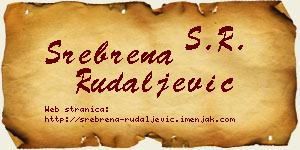 Srebrena Rudaljević vizit kartica